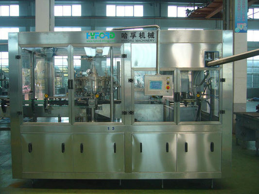 Custom Pop Can Filling Machine , Soda Cola beverage / Juice Filling Plant By Pneumatic Control