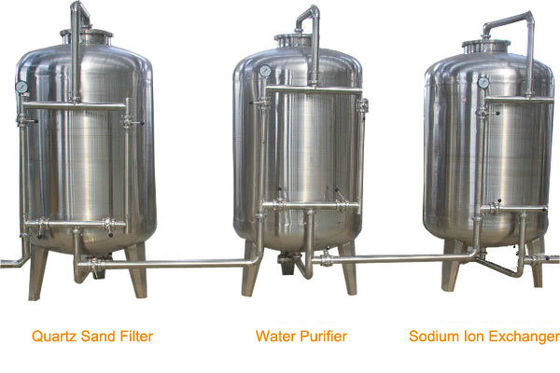 Pure Water Treatment Line / Water Filtration System By Ion Exchange or RO