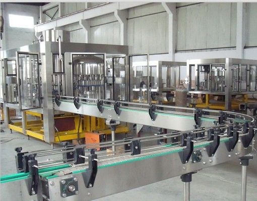 PLC Control Pure Drinking Water Bottle Filling Machine 3 In 1 By Electric Drive